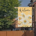 thumbnail image 4 of Yellow Daisy Floral House Flag 28x40 Inch Double Sided for Outside, Small Burlap White Petal Flower Bloom Seasonal Spring Summer Holiday Yard Flag Outdoor Decoration, 4 of 6