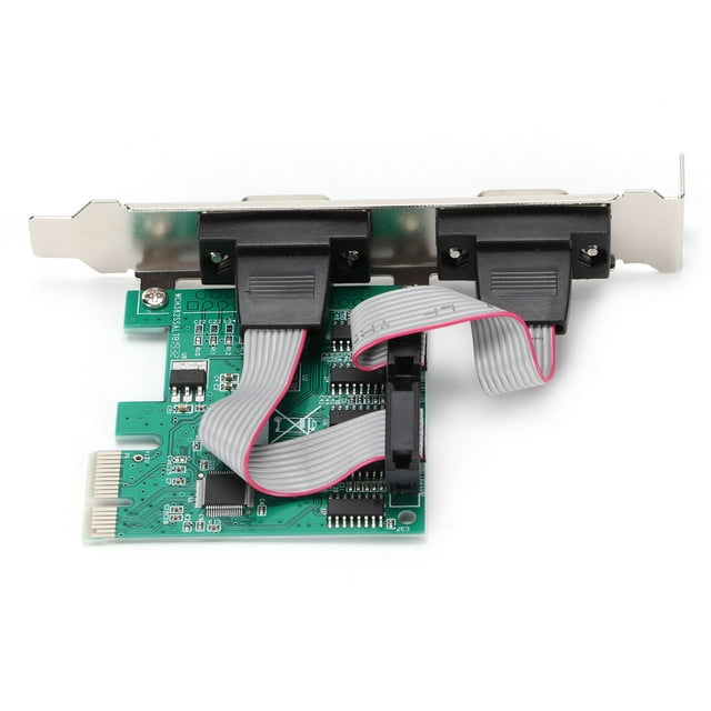 Pin COM Port Adapter,PCIE Serial Card 2 PC E Expansion Card PCI Expressto COM Finely Tuned Performance