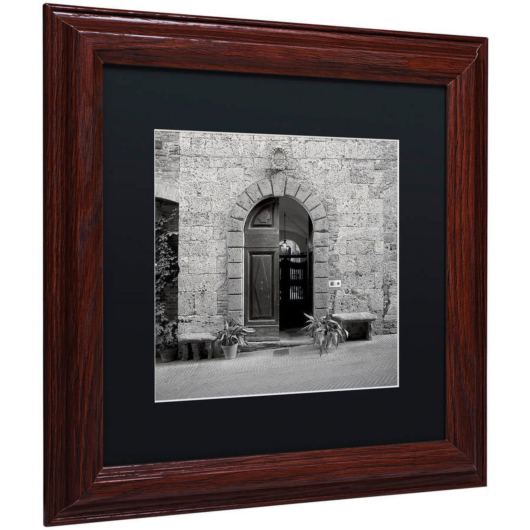 Trademark Fine Art "Tuscany I" Canvas Art by Alan Blaustein, Black Matte, Wood Frame