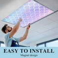 thumbnail image 5 of 2 Pack Mermaid Tail Fluorescent Light Covers for Ceiling Lights Rainbow Gradient Overlay Magnetic Ceiling Light Covers Overhead Light Filters for Office Classroom Home, 5 of 9