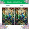 thumbnail image 4 of Stained Glass Hummingbird Garden Flags for Outside Spring Summer House Flag Flowers Large Burlap Yard Flag 28x40 Inch Double Sided Seasonal Outside Decoration, 4 of 10