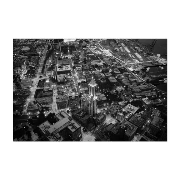 Pioneer Square - Seattle Washington Photography Unframed Wall Art Print 5 x 7 inches