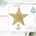 thumbnail image 6 of Christmas Tree Topper,8" Gold Christmas Tree Star Toppers for Christmas Decoration,Golden 3D Hollow Glitter Star for Xmas D, 6 of 7