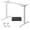 White + Dual-motor+2, variant on LIANGKA White 350LBS Load Adjustable Desk Frame Single Motor Ergonomic Standing Desk Base with Smart Memory Height Settings for Office & Home