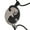 Round cat-Black and white, variant on Stainless Steel Cats Pendant Necklace Adjustable Length Neckchain Handmade Clavicle Chain for Pet Lovers and Couples