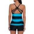 thumbnail image 5 of Ponceau Womens Two Piece Tankini Swimsuit Tummy Control Tankini Bathing Suits Swimwear, 5 of 5