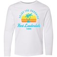 thumbnail image 3 of Inktastic Summer Enjoy the Sunshine Fort Lauderdale Florida in Blue Long Sleeve Youth T-Shirt, 3 of 5