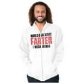 thumbnail image 4 of Worlds Greatest Father I Mean Farter Zip Hoodie Sweatshirt Men Brisco Brands L, 4 of 5