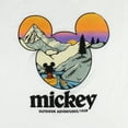 thumbnail image 2 of Disney Mickey Mouse Mens' Outdoor Adventures Scenic Graphic T-Shirt, L White, 2 of 2