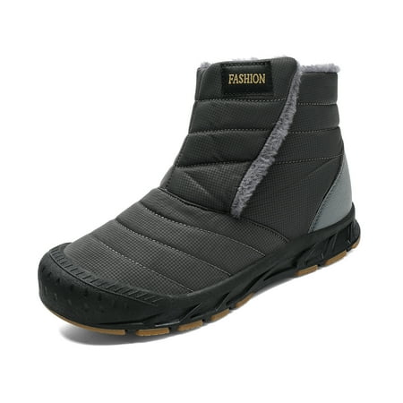 

KOFUBOKE Men s Snow Boots Winter Shoes Waterproof and Non-slip to keep Warm Weather Shoes