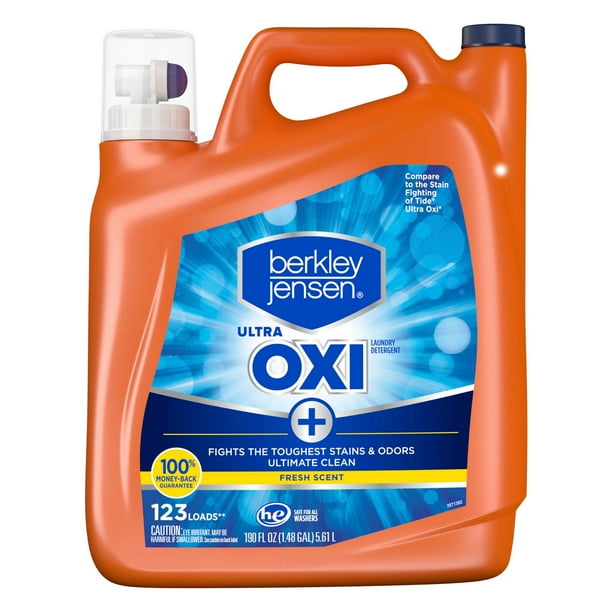 Berkley Jensen Ultra Oxi Liquid Laundry Detergent, 1 Count Per Pack 190