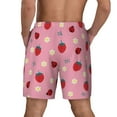 thumbnail image 4 of Gaeub Strawberry and Ladybugs Mens Swim Trunks Stretch Beach Shorts Quick Dry for Men Swim Shorts Swimwear with Pockets- X-Large, 4 of 9