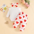thumbnail image 3 of HCNTES Baby Girl Clothes 0 3 6 9 12 18 Months little love bug Long Sleeve Ruffle Romper Floral Pants Headband Sets Cute Baby Fall Winter Outfit, 3 of 8