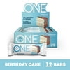 ONE Protein Supplement Bar, Birthday Cake, 20g Protein, 12 Count