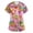 Purple Pink #041, variant on Womens Scrub Tops Easter Holiday Short Sleeve Funny Bunny & Egg Printed Scrub Shirts Casual Loose V Neck Scrubs Nursing Workwear Medical Nurse Uniform with Pockets Pink M