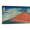 thumbnail image 1 of ARTCANVAS Fine Wind, Clear Weather - Red Fuji 1831 Canvas Art Print by Katsushika Hokusai - Size: 60" x 40" (0.75" Deep) (3-Piece), 1 of 9
