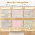 thumbnail image 6 of Lifewit 12 Pack Plastic Paper Storage Boxes, A4/Letter Size, 12 Extra Zipper Bags, Sticker Label, Portable File box with Latching Lid and Handle, Versatile Storage box for Projects, Craft Supplies, 6 of 9