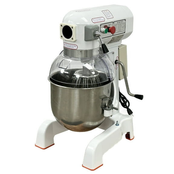 NSF 20 Qt Commercial Bakery Restaurant Dough Mixer 750W 3 Speed White Stand Mixer