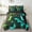 Green Teal Blue, variant on 7-Piece Gamepad Print Bed in a Bag Gradient Grid Bedding Set, Black Navy Blue Hot Pink Twin Size Comforter Set Gamer Gaming Bedding Comforter Sets, Abstract Square Bed Set