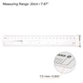 thumbnail image 2 of Unique Bargains Flexible Ruler 8 Inch 0.1mm Scale PET Plastic Film Straight Ruler, 2 of 6