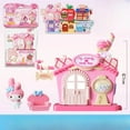 thumbnail image 1 of Sanrio Hello Kitty Kuromi Cinnamoroll Play House Toy Street View Splicing Assemble Stackable Model Collection Gift Toy, 1 of 7