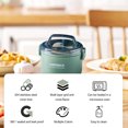 thumbnail image 7 of Stainless Steel Bento Box | Leak-Proof Insulated Lunch Container for Adults, Women & Men | 1pc, 14.5x14.5x11.4cm | Microwave & Dishwasher Safe | Blue/Green/Red | Food Grade, Keeps Food Warm 3-4 Hours, 7 of 7