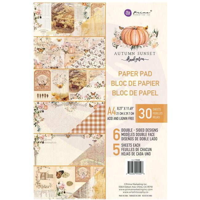 12 Pack 6 by 6 Multicolor Prima Marketing 584177 French Riviera Paintable Watercolor Paper Pad