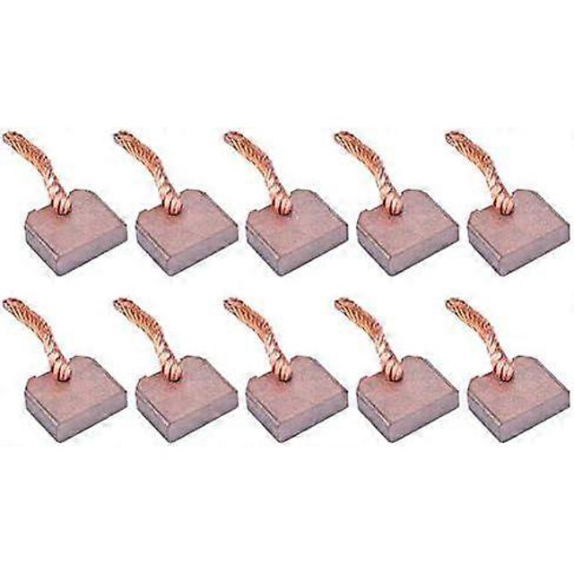 10PCS Electric Motor Carbon Brushes Replacement Brushes Replacement Repair Power Tool Part Kits Fit for FT-128 Car Starter Motor J458 8x25x21mm