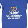 thumbnail image 4 of Inktastic Daddy Will You Marry My Mommy with Rings for Proposal Boys or Girls Baby Bodysuit, 4 of 5