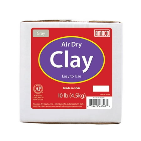 Amaco Air Dry Modeling Clay, 10 Lbs., Gray