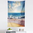 thumbnail image 1 of Seascape Tapestry, Summer Day Wave Foams on Sands and Sea Horizon, Fabric Wall Hanging Decor for Bedroom Living Room Dorm, 5 Sizes, Multicolor, by Ambesonne, 1 of 1