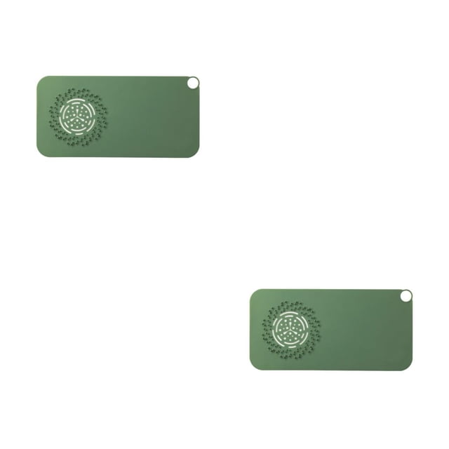 Colector de pelo Matsuzay Drenaje Silicona Anti-olor Inodoro Verde oscuro 2Conjunto