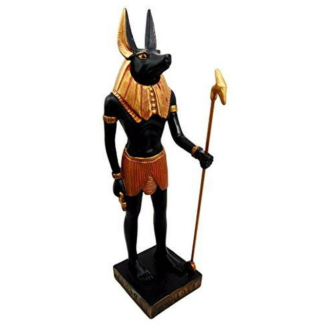 Ebros Figurine Classique Anubis Dieu de la Momification Égyptienne Ancienne 12 Pouces de Haut