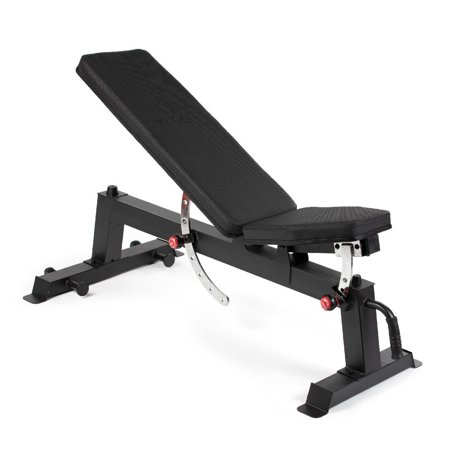 Titan Fitness Adjustable Incline Bench, Rated 650 LB, Utility Flat, Incline, or Upright Weight Bench