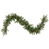 Northlight 9' x 12 Pre-Lit Snowy Waterloo Pine Artificial Christmas Garland - Clear Lights