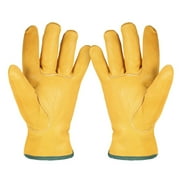 Leather Working Gloves Men's Work Gloves Gardening Digging Planting Plant Flower Glove Driver ,Wide Use