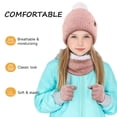 thumbnail image 5 of OZERO Warm Winter Hat and Gloves Scarf Set, Beanie Hat Winter Gloves Fleece Lining Boys / Girls, 5 of 8