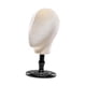 thumbnail image 1 of Soporte de exhibición para peluca, modelo de cabeza de sombrero, soporte de exhibición para entrenamiento de peluquería, soporte de exhibición para con base negra, 1 of 8