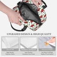 thumbnail image 3 of Uemuo Strawberry Printed Lunch Bag Lunch Box Reusable Insulated Lunch Tote Bag, Leakproof Thermal Cooler Sack Food Handbags Case High Capacity, 3 of 5