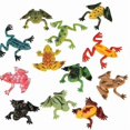 thumbnail image 1 of 12pcs Colorful Plastic Frogs, Tropical Simulation Frogs, Animal Recognition Toys For Children, Artificial Micro Landscapes Banmo, 1 of 5