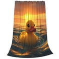 thumbnail image 2 of Fuzoiu Cartoon Swimming Yellow Duck Print Ultra-Soft Micro Fleece Blanket,All Seasons Flannel Throw, Lightweight Blanket for Bed, Sofa, Couch, Movie Night, Camping, and Travel-40"x30", 2 of 7