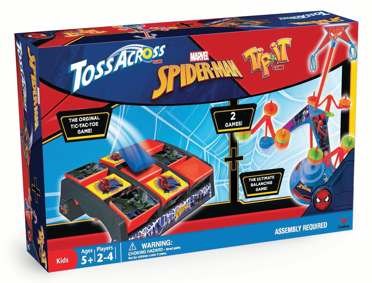 Marvel's SpiderMan Toss Across and TipiT Classic Game Combo Pack
