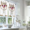 thumbnail image 2 of LALILO Kitchen Curtains and Valances Set of 3 36" Watercolor Window Treatment Tiers for Window Decor, 2 of 5