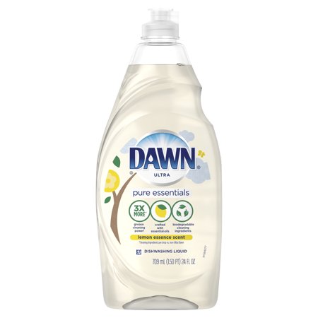 Dawn Pure Essentials Dishwashing Liquid Dish Soap Lemon ...