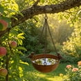 thumbnail image 6 of Hanging Bird Feeder,Sturdy Chain Mount Structure Suspended Bird Water Feeder for Backyard Outdoor Garden Bird Hydration, 6 of 7