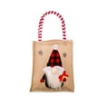 thumbnail image 2 of YFMHA Christmas Decoration Linen Tote Bag Cartoon Burlap Gift Bag for Candy Containers, 2 of 7