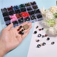 thumbnail image 3 of Kit de 510 piezas para manualidades DIY (24 estilos): ojos, narices y separadores de plástico para amigurumi (colores surtidos). Incluye ojos triangulares para amigurumi y otros elementos decorativos., 3 of 7