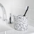 thumbnail image 3 of Better Homes & Gardens Terrazzo Textured Resin Toothbrush Holder in Greys, 3 of 6