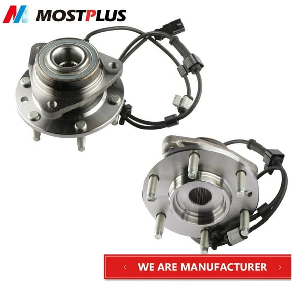 MOSTPLUS 2x Front Wheel Hub Bearing Assembly For 02-09 GM Trailblazer Envoy w/ ABS 6 Lug Fits select: 2002-2009 CHEVROLET TRAILBLAZER, 2002-2009 GMC ENVOY