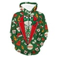 thumbnail image 1 of LUOGENLI Chandails à Capuchon pour Hommes, Lot de 6, Chandails à Capuchon d'Hiver de Noël Imprimés, Décontractés, Sportifs, Amples, Chandail à Capuchon pour Hommes, à Fermeture Éclair, Chauds, Rouges, Taille TTTTG, 1 of 2